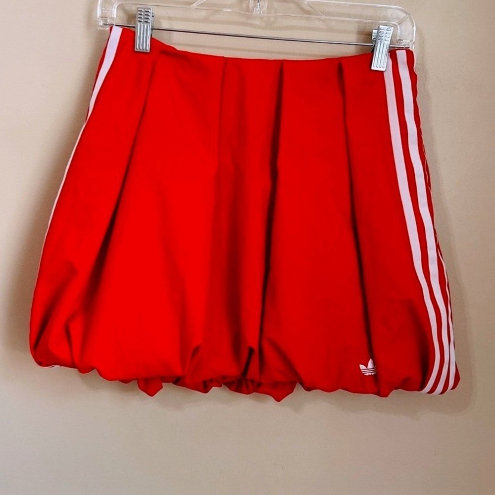 Adidas Adilenium Season 3 Balloon Skirt Size 4 Better Scarlet Red Bubble Hem